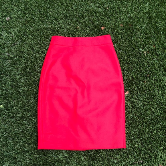 J Crew No. 2 Pencil Skirt in red - Picture 7 of 10